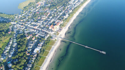 Luftaufnahme der Seebrücke Binz 